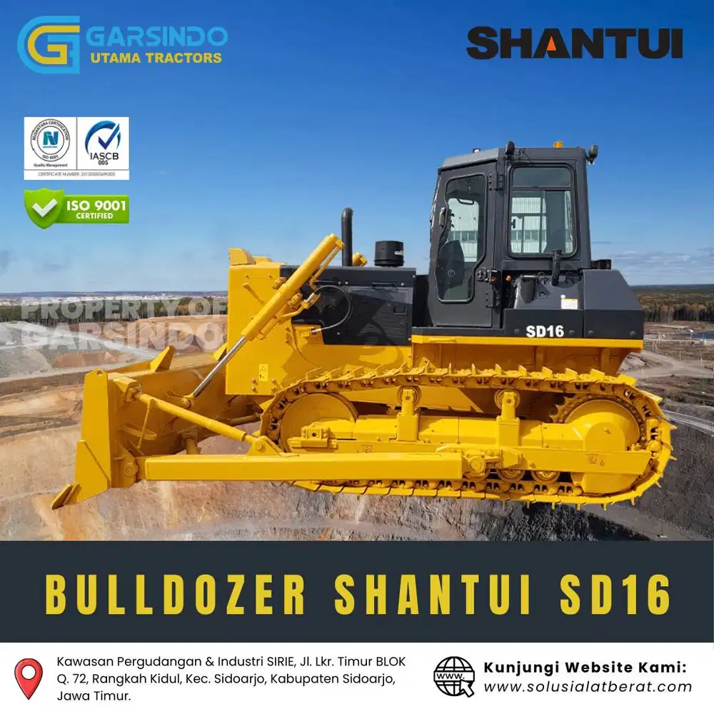 Brand New Bulldozer Shantui SD16 Kapasitas 16 Ton Tahun 2026