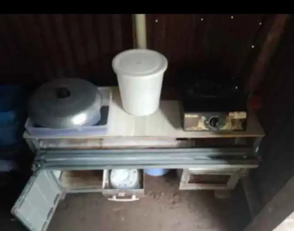 Rombong motor full besi plus rangka gerobak