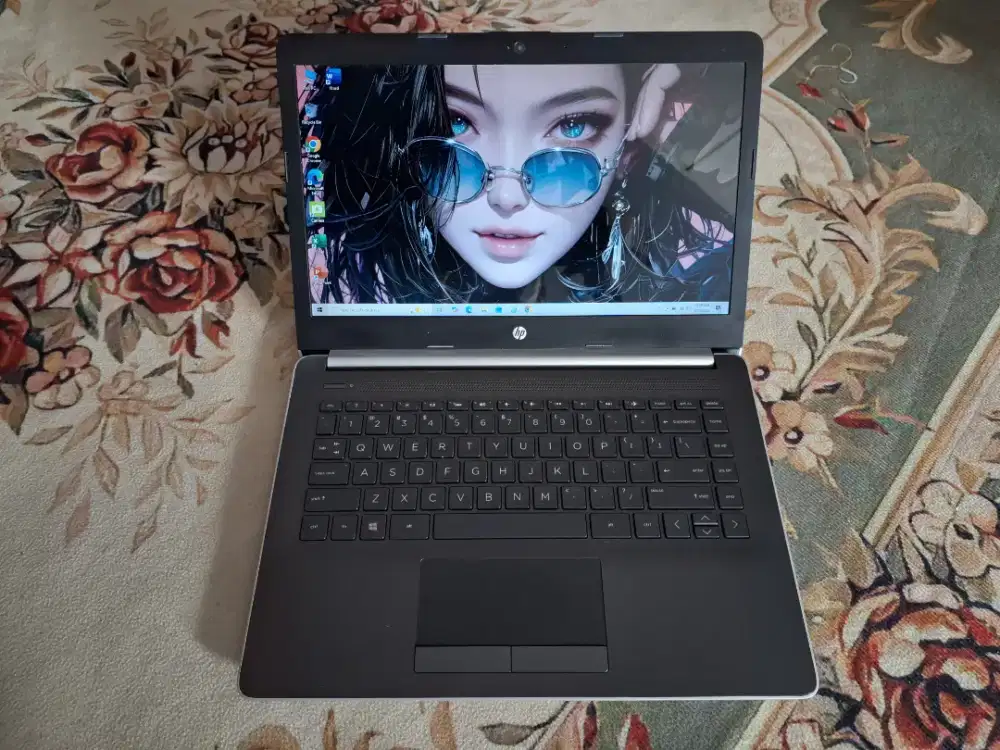 Hp Amd E2-9000e, ram 4gb, ssd 256gb, win 10 siap pakai