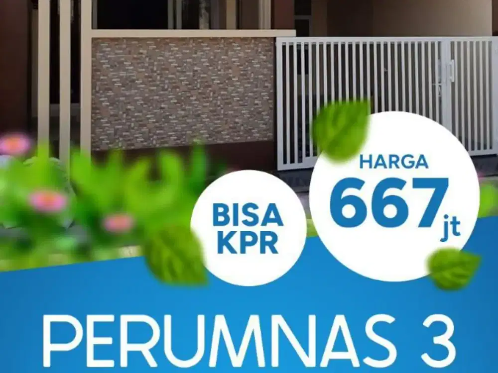 Jual Rumah Baru di Perumnas 3 Bekasi Timur Dekat STasiun dan Tol