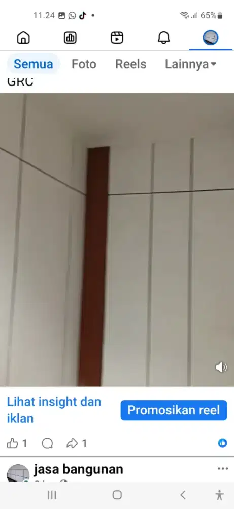 Menutupi lembab gk bsa ilang