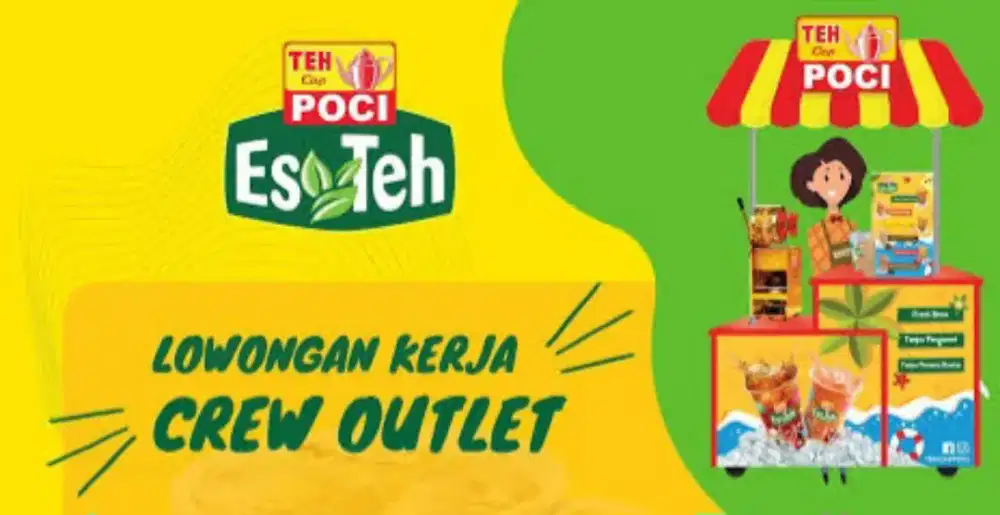 CREW OUTLET (PENJAGA KEDAI) ES TEH POCI