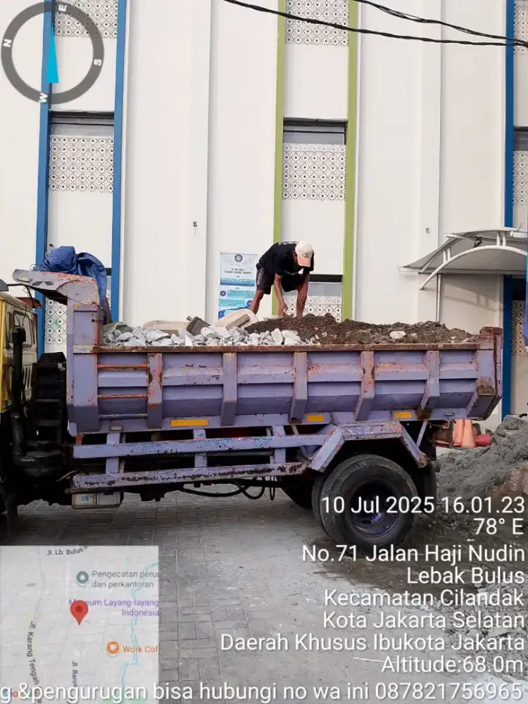 Jasa buang puing & ambil puing depok