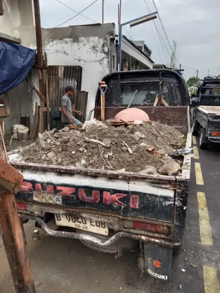 Jasa buang puing depok mobil pickup & Truk Dam