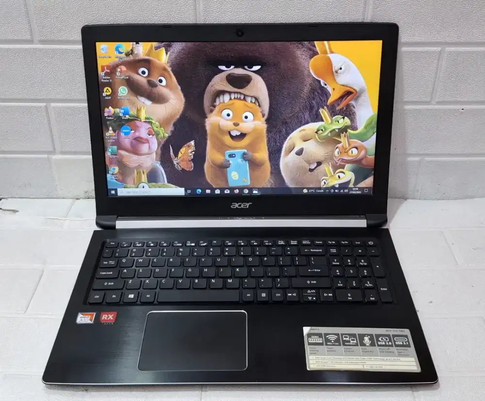 ACER ASPIRE 5 A515-41G Processor AMD A10-9620P/Ram 4GB HDD 1TB