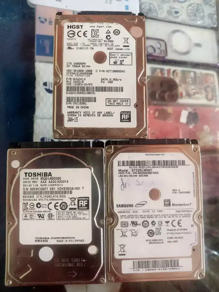 Hardisk laptop 3 pcs borong