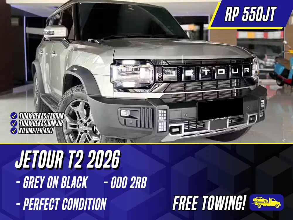 JETOUR T2 2026 Highway Grey on Black Abu-Abu Abu