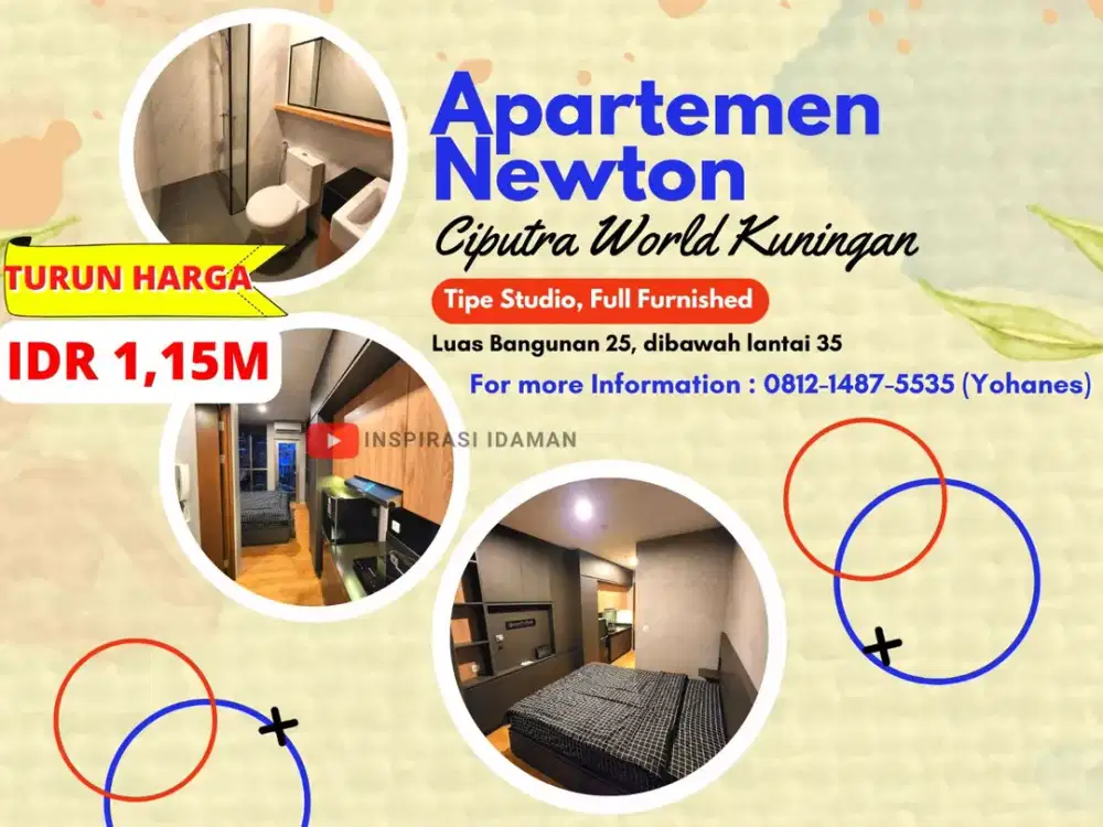 Apartemen Newton Ciputra World Kuningan Lantai 30 Tipe Studio