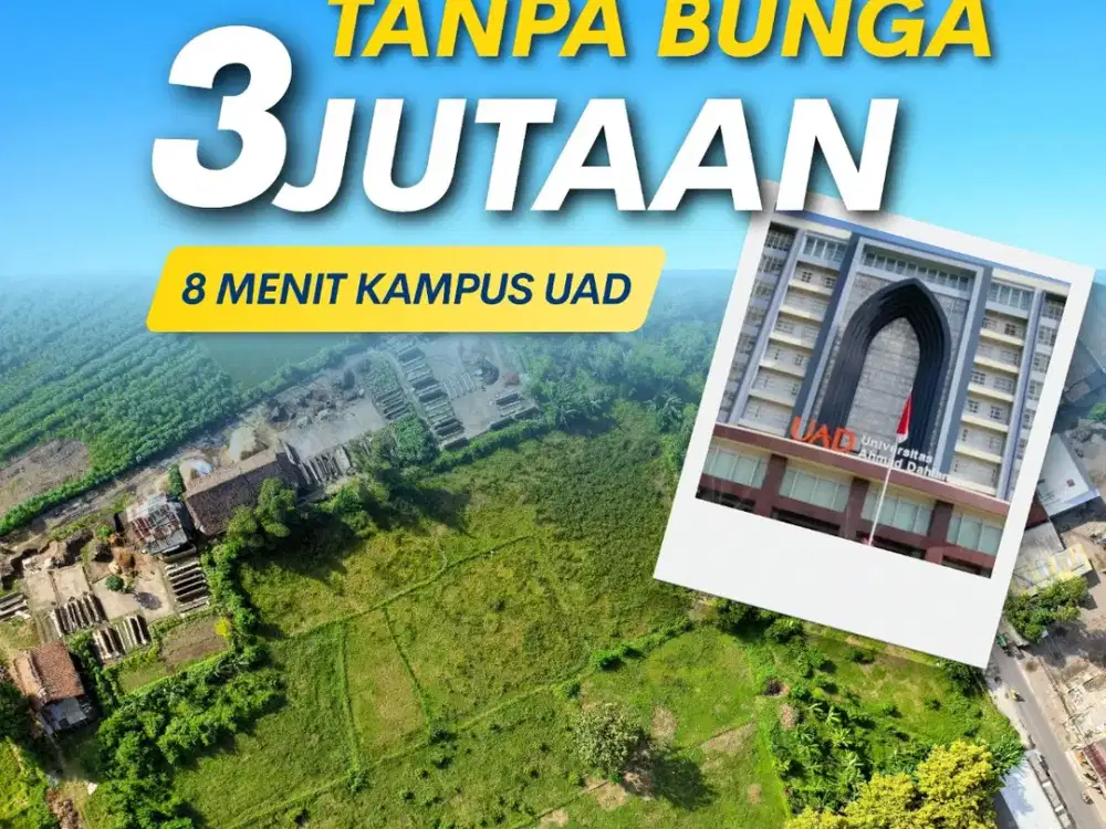 Tanah Jogja Strategis 8 Menit Pasar Kota Gede