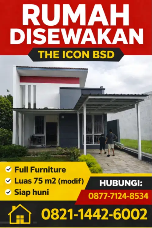Disewakan Rumah 2 Kamar di The Icon BSD