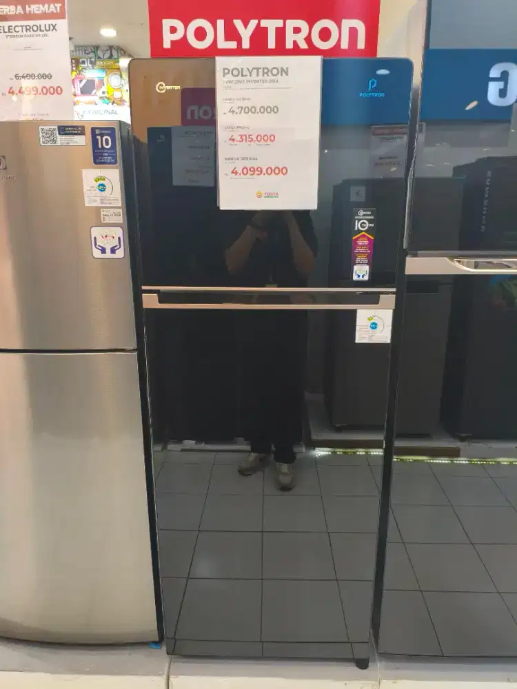 Kulkas POLYTRON PRW 29VX INVERTER 260L