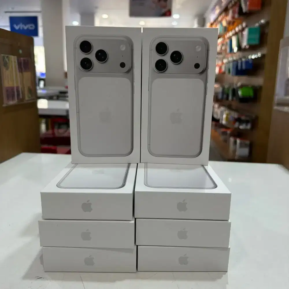 READY IPHONE 17 PRO DAN PROMAX WARNA SILVER, STOK TERBATAS