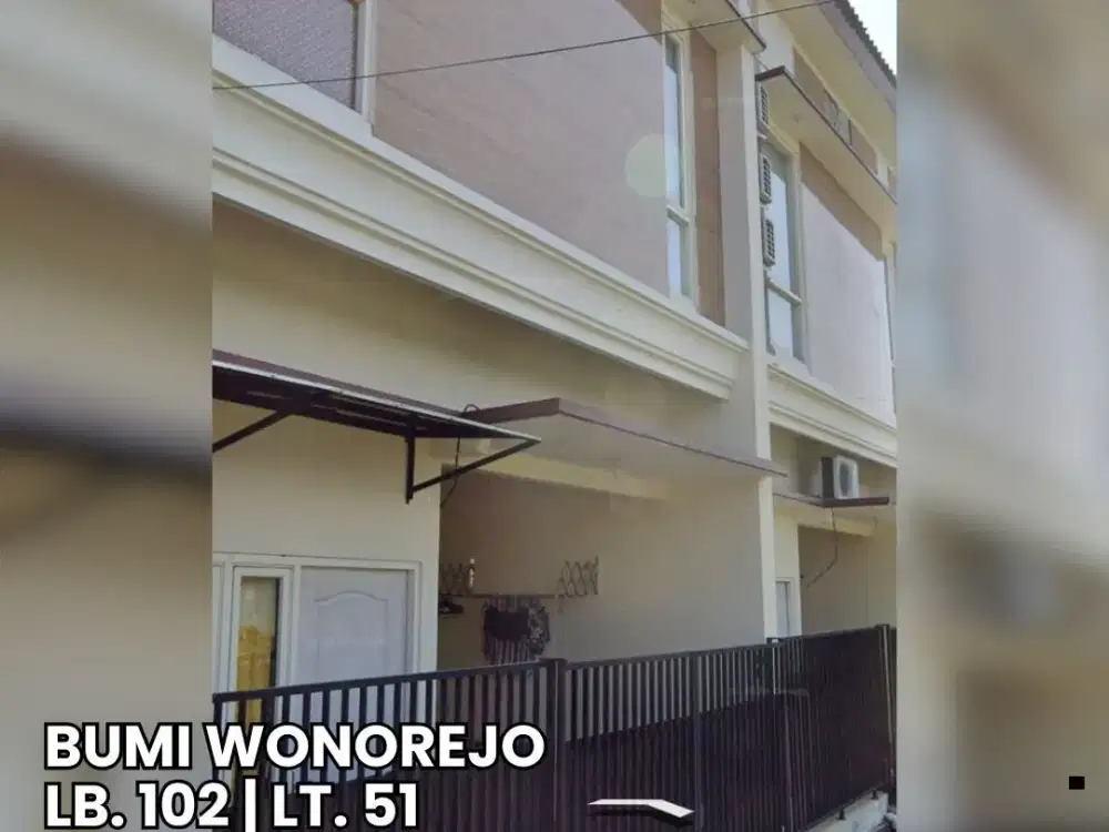 Rumah 2 Lantai SHM Bumi Wonorejo Surabaya