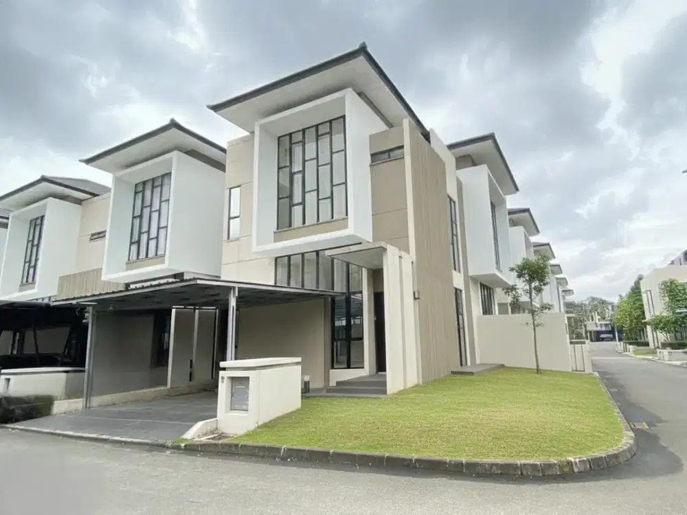 Rumah hoek 3lt 13x14 182m Cluster Semayang Asya JGC Jakarta Garden City