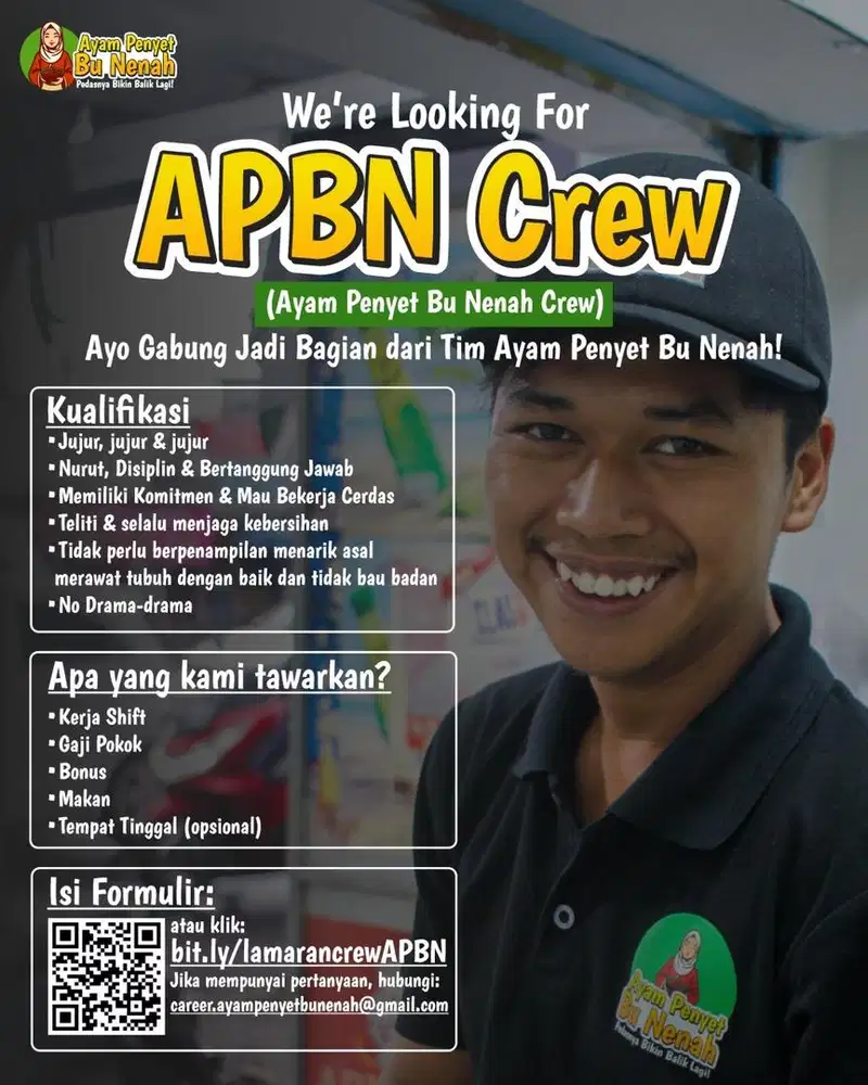 Crew Ayam Penyet Bu Nenah