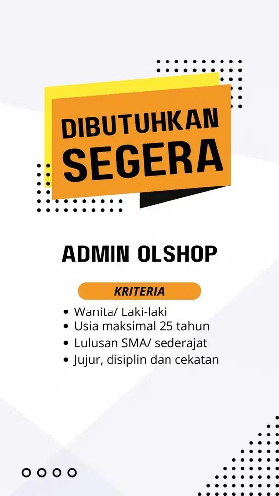 DICARI ADMIN ONLINE SHOP