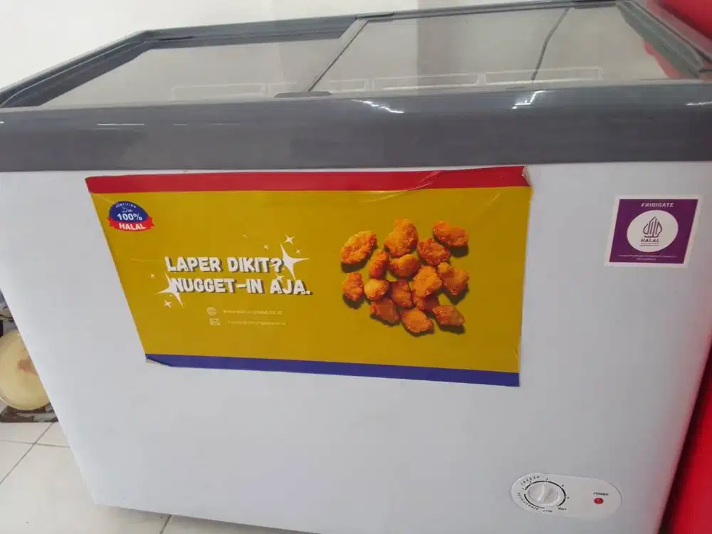 Jual Frezeer Frigigate 210 low watt sliding kaca