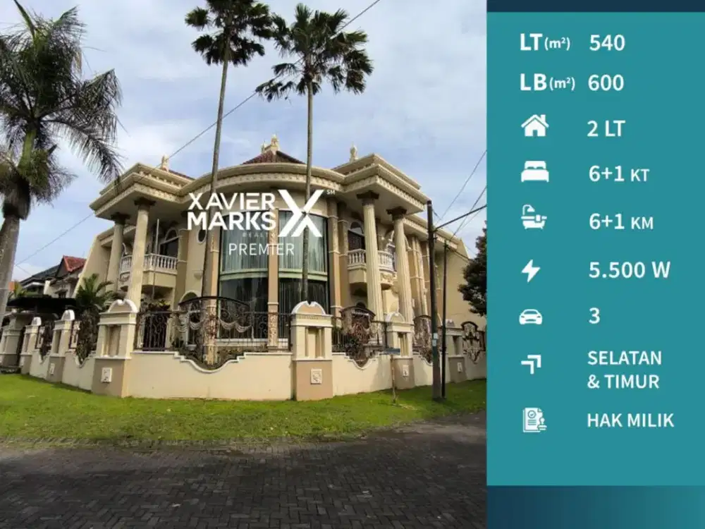 Dijual Rumah Mewah Klasik Full Furnish Araya Malang