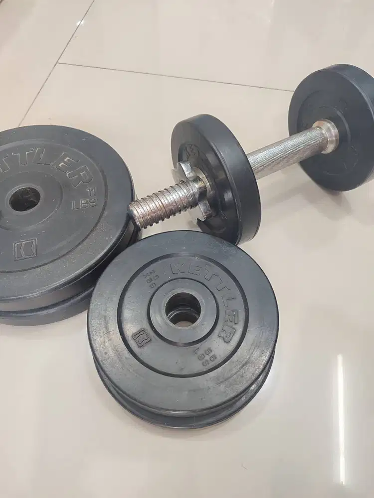 DIJUAL Barbel Kettler Dumbbell Set 20kg – Home Gym Wajib Punya