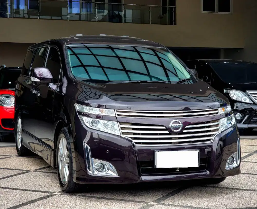 KM 60 RB!! NISSAN ELGRAND 2.5 HWS HIGHWAY STAR SUNROOF 2010 BURGUNDY