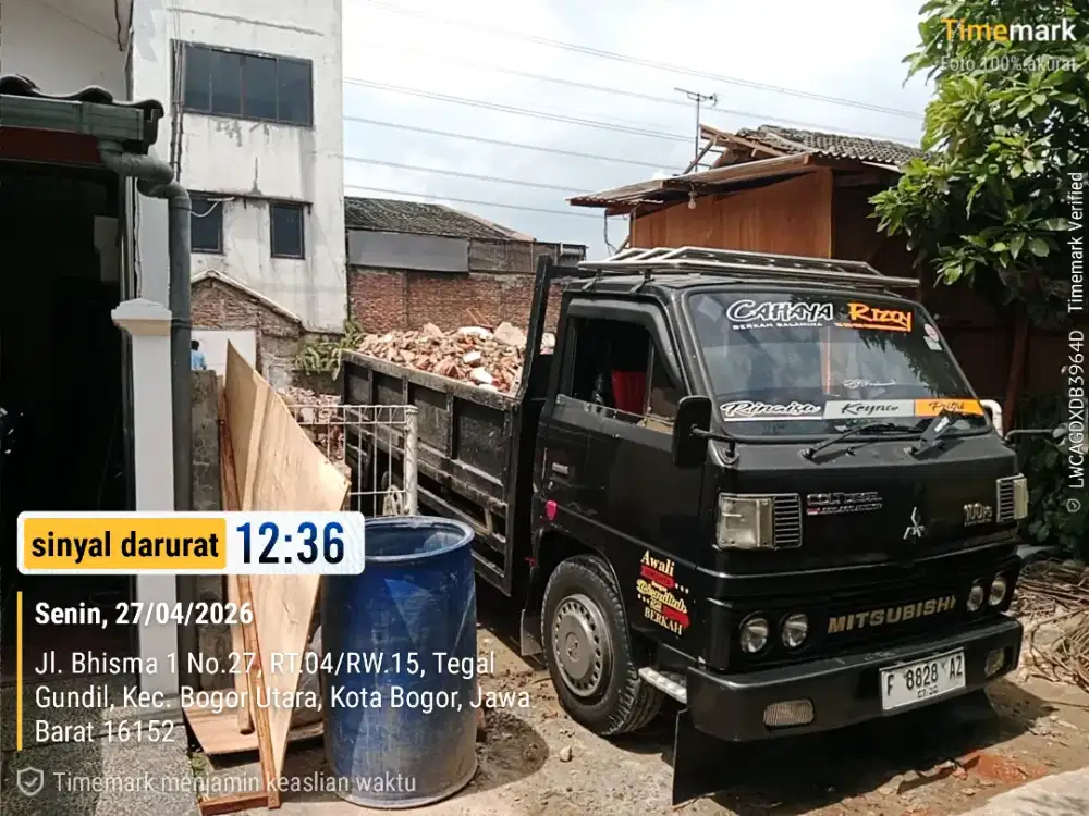 Jasa angkut/buang puing, sampah projek, pindahan rumah dll.