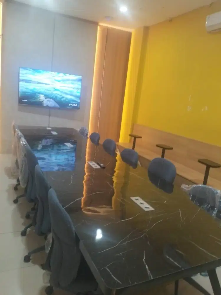 Meja Meeting / Meja Rapat / Meja Group Minimalis Modern Elegan Tampila