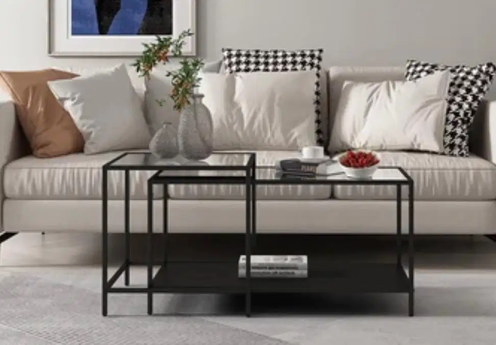 STARLA END TABLE SET OF 2 BLACK