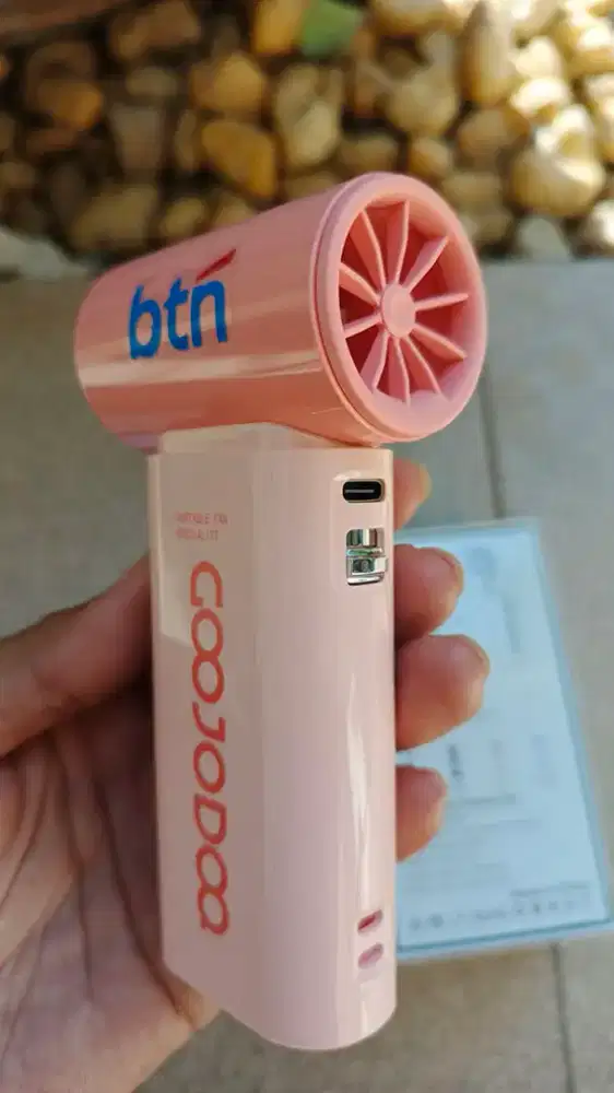 Kipas portabel high speed pocket fan goojodoq gfs007
