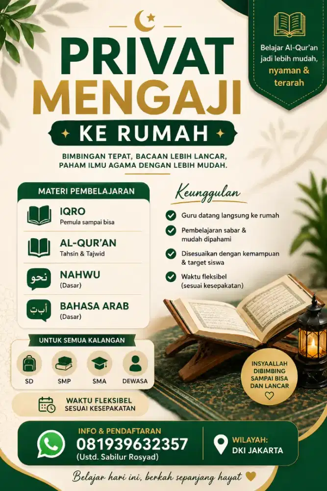 Prifat mengaji dari dasar