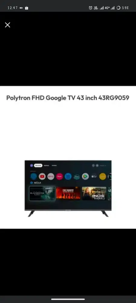 0428 POLYTRON 43 FHD GTV NEW  FREE BRACKET