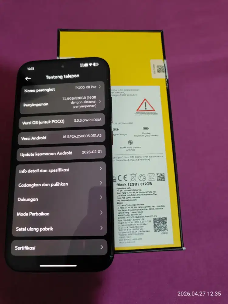 Poco x8 pro 12/512 like new