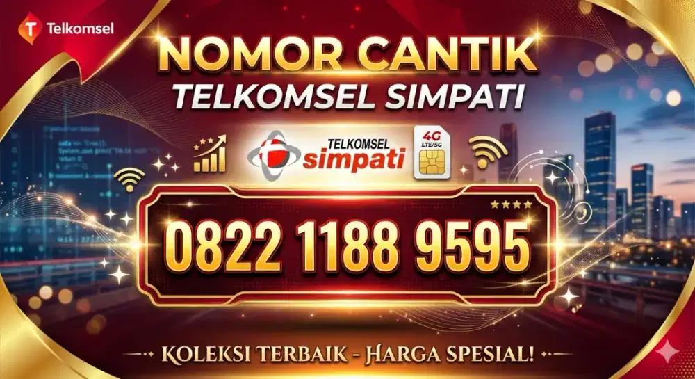 Nomor cantik telkomsel simpati 9595