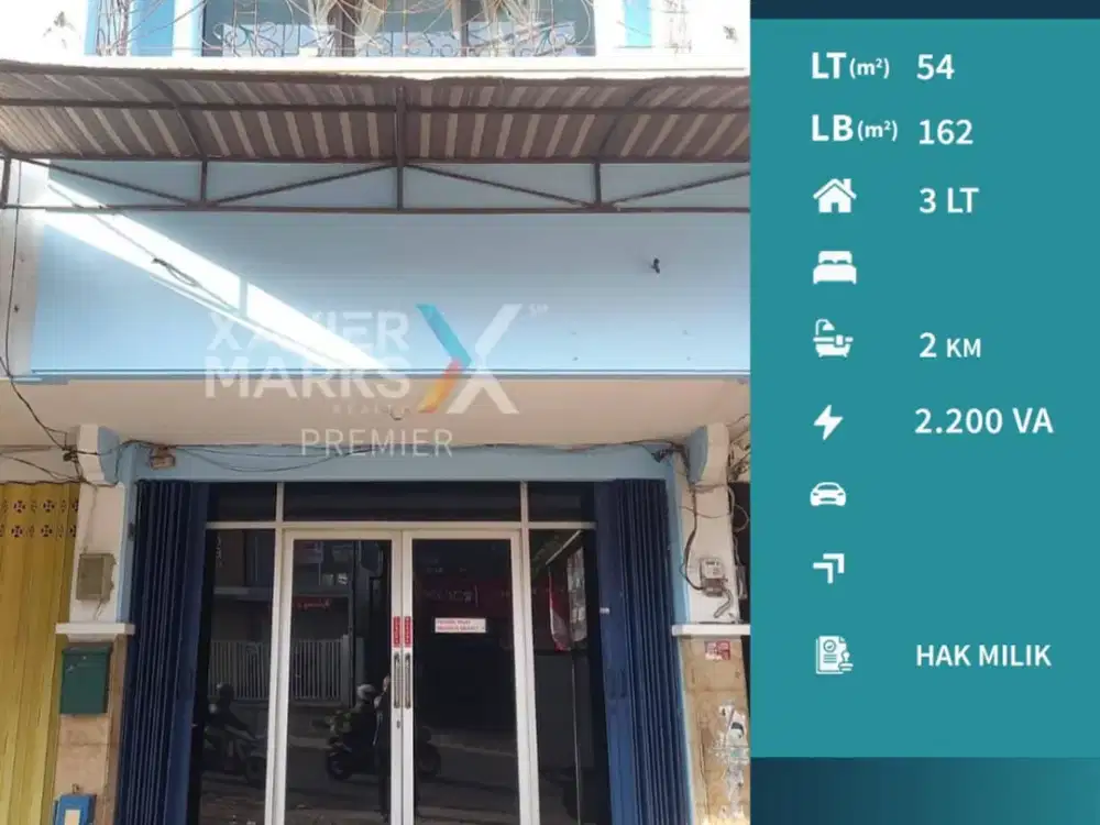 Disewakan Ruko Murah Super Strategis di Jl Bondowoso Malang