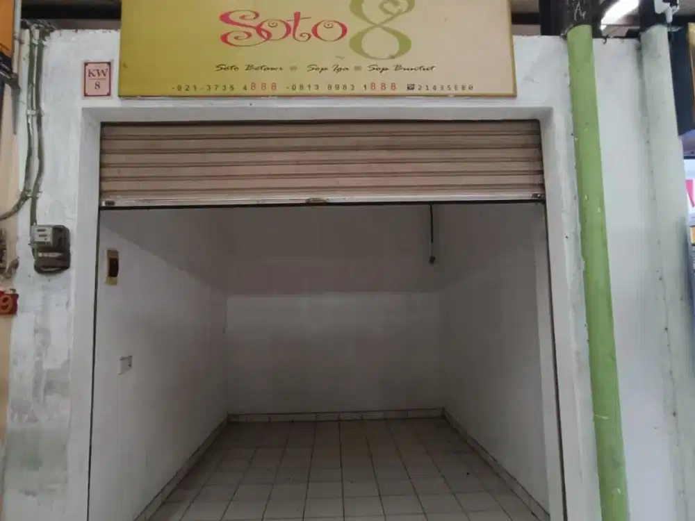 (WR) Jual Kios Pasar 8 Alam Sutera