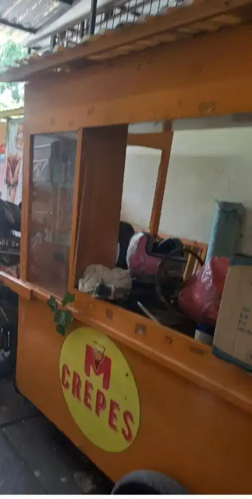 Jual cepat gerobak pake roda