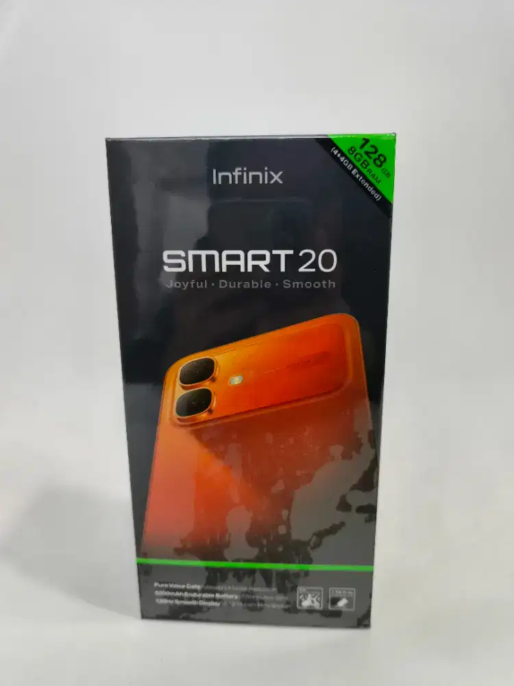 INFINIX SMART 20 4+4/128GB GARANSI FRESH RESMI (NO REPACK)