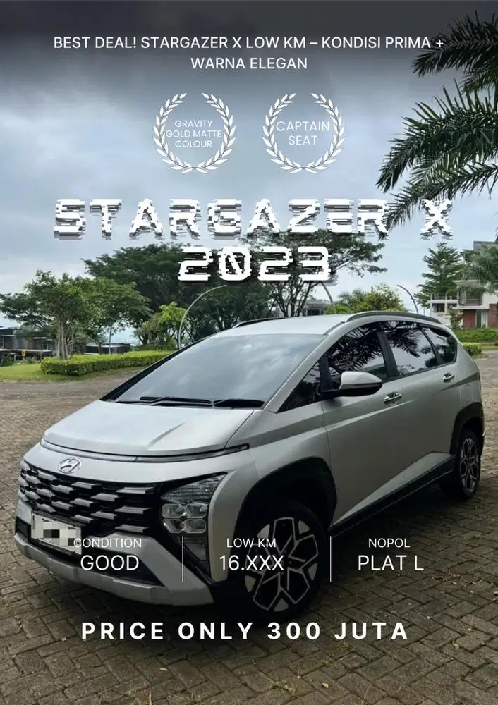 STARGAZER X -2023 LOW KM - KONDISI PRIMA - WARNA ELEGAN