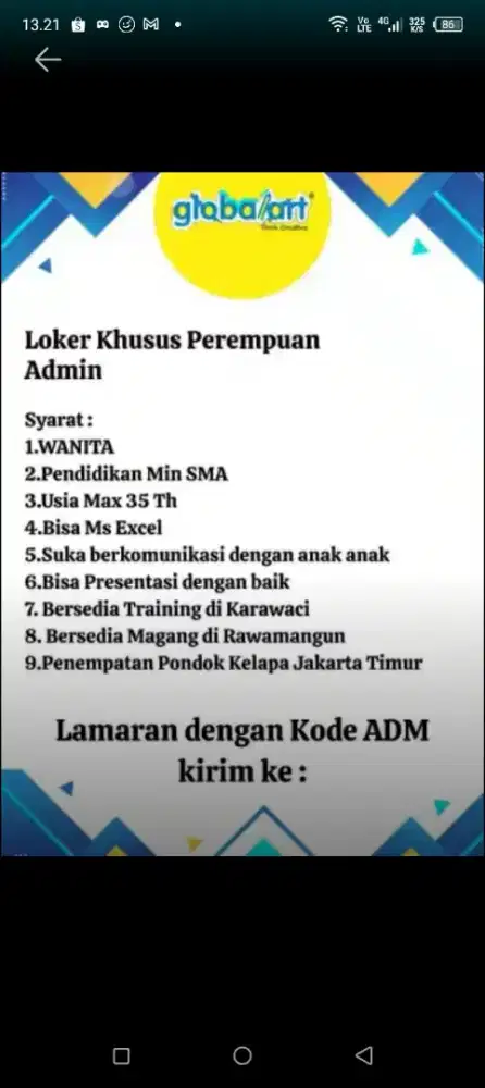 Loker PEREMPUAN