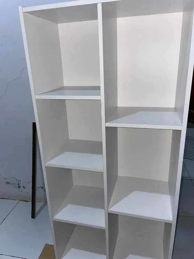 Lemari Rak Kayu 7 Susun MDF 105cm