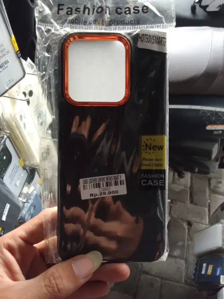 CASE LEATHER CHROME INFINIX SMART 9 ATLANTIS DASYAT