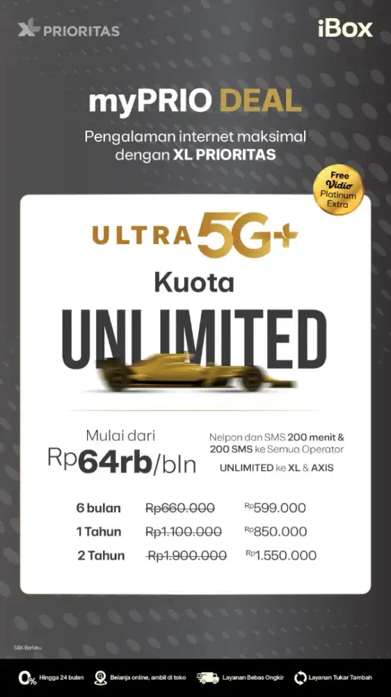Paket kuota internet XL murah