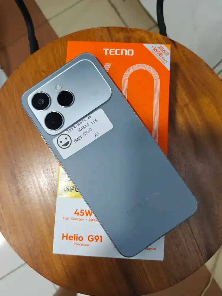 Tecno spark 40 ram 8+8/256