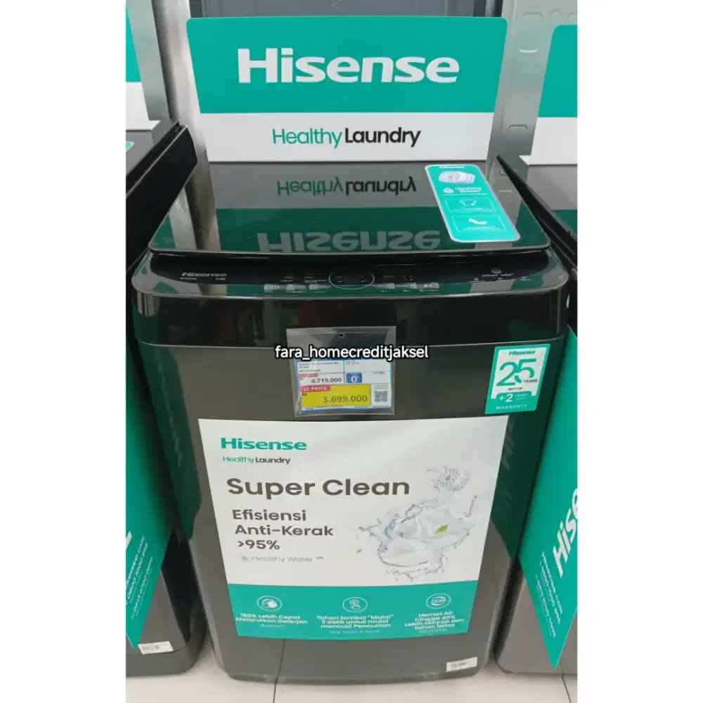 Hisense WM Top Loading 10,5kg Gray