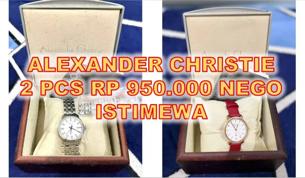 ALEXANDER CHRISTIE 2 PCS 900 RIBUAN MASUK DULU!!!