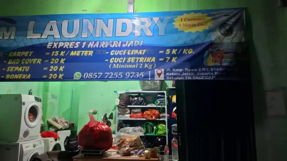 Take over laundry exm laundry