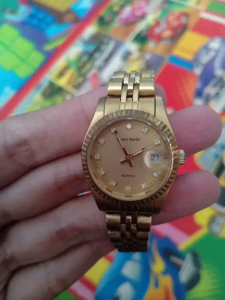 Jam tangan cewek Jacque Martin 363L ORI micrown tebal