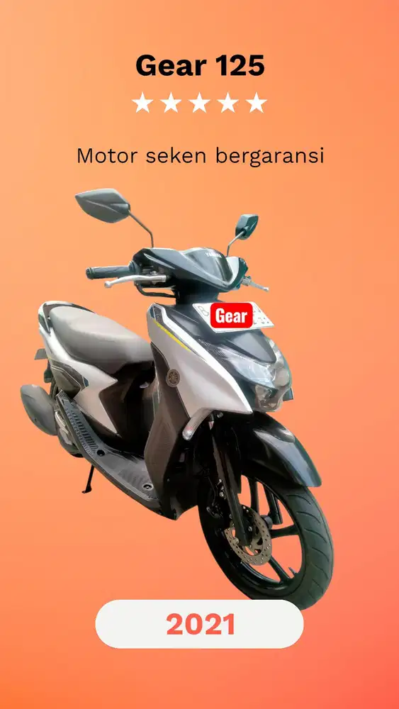 Dp 600rb cicil 703rb Yamaha Gear 125 (KTP daerah bs kredit)