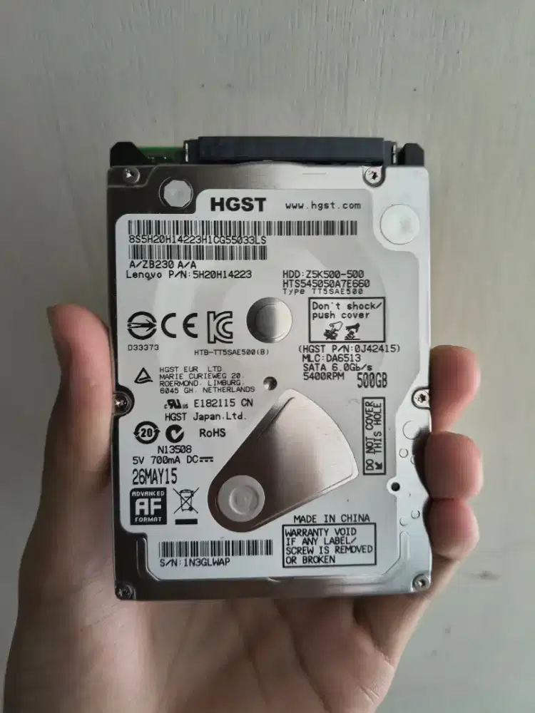 HDD Laptop 2.5 500GB HGST Second Normal