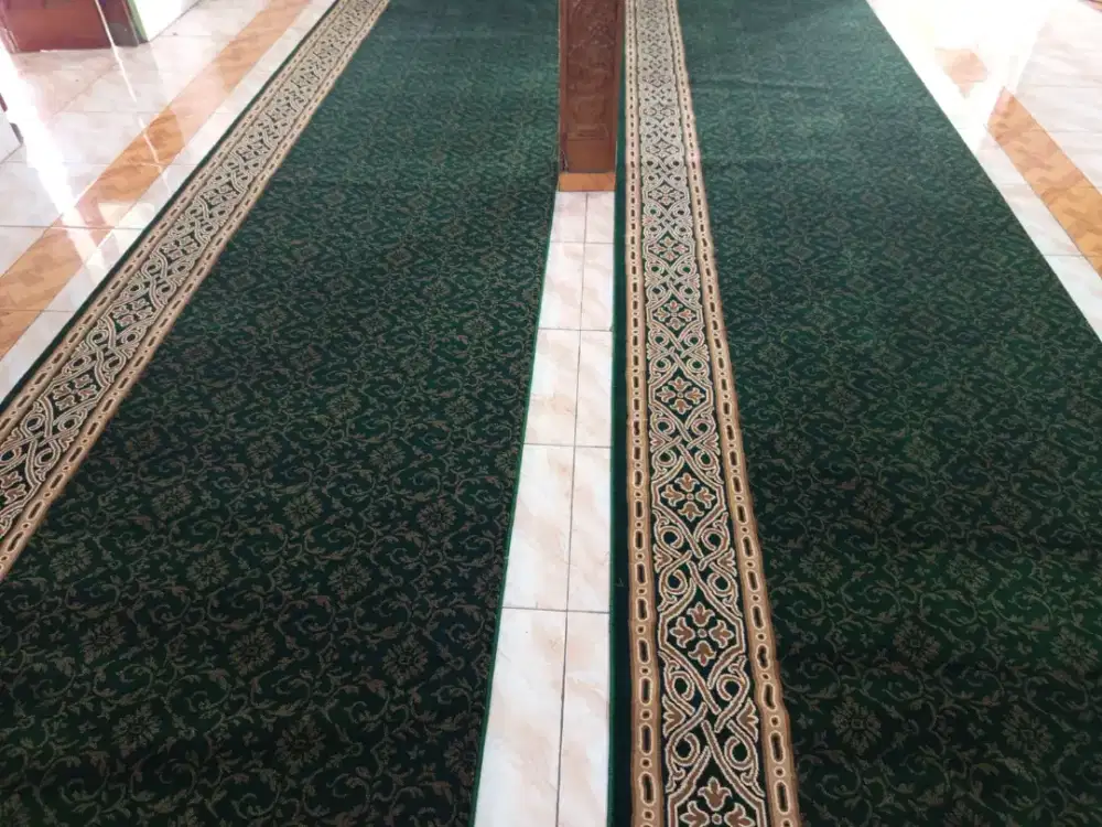 Karpet Masjid Tipe Al shola Hijau Bintik