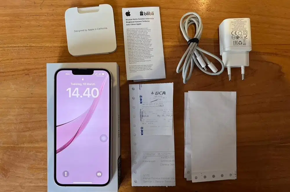 WTS Iphone 13 Pink 128GB Garansi Resmi TAM Blibli